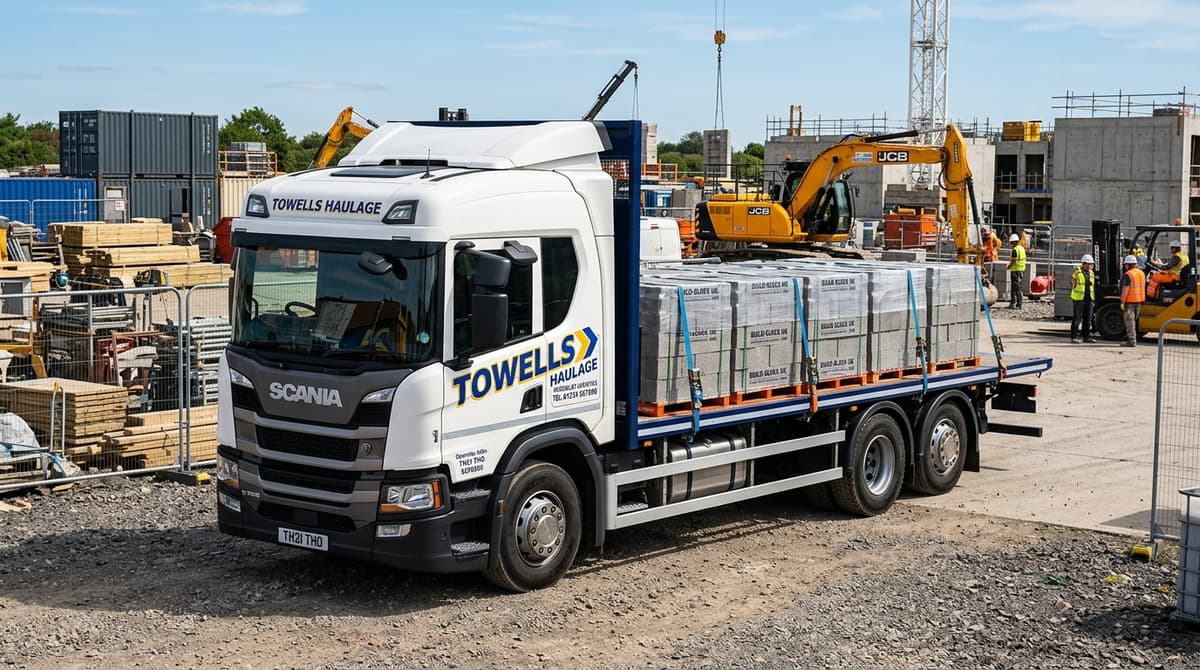 Towells construction site tipper lorry